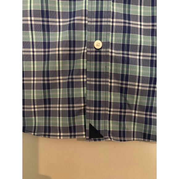 Untuckit Plaid Henderson Slim Fit Button Up Short Sleeve Shirt Size Medium - Picture 3 of 5